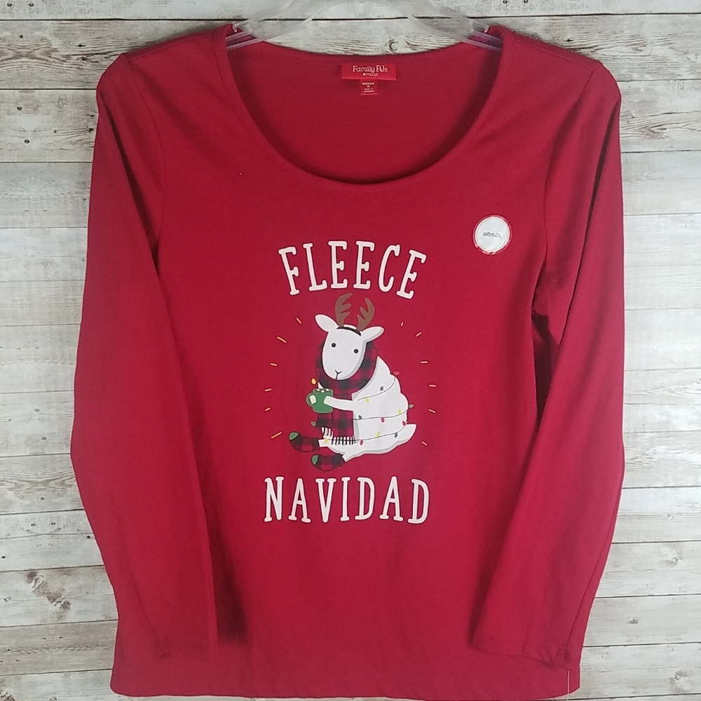 Macy's, 0069, Red PJs, long sleeves, Sz M